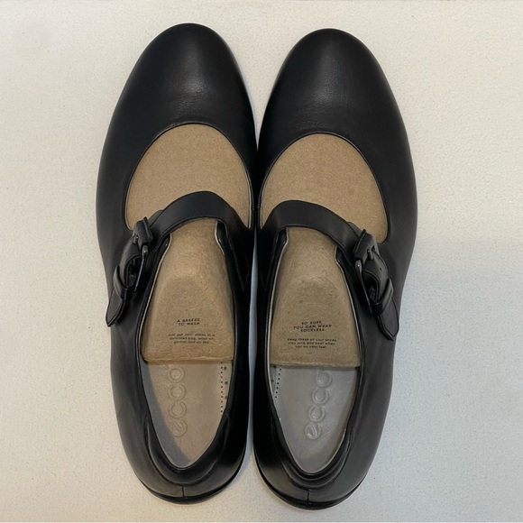 ECCO MARY JANE PUMPS BLACK SIZE 41 (10) - Picture 4 of 11